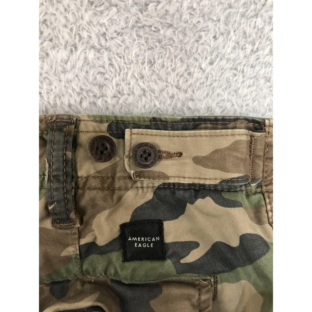 American Eagle Pants Mens 34x29 (Tag 32x32) Camo Slim Lived in Cargo Distressed